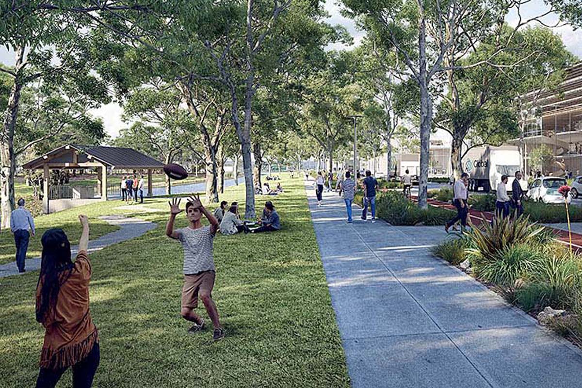 Artist's impression of Western Sydney Aerotropolis.