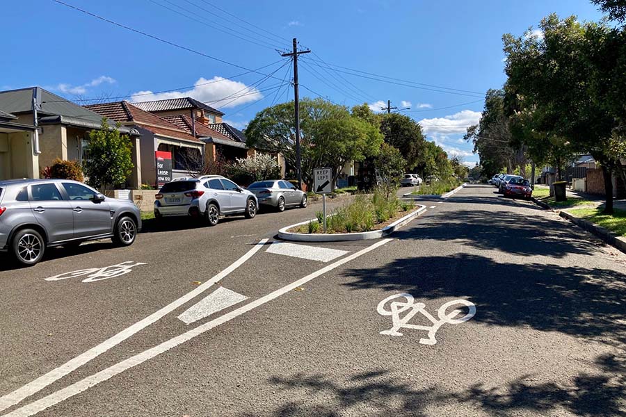 The Cooks to Cove GreenWay project enhances Sydney’s Inner West linking the Cooks River with Iron Cove. Credit: Inner West Council