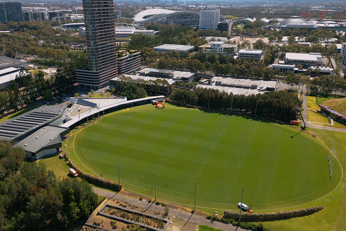 Giants HQ, established on remediated land.