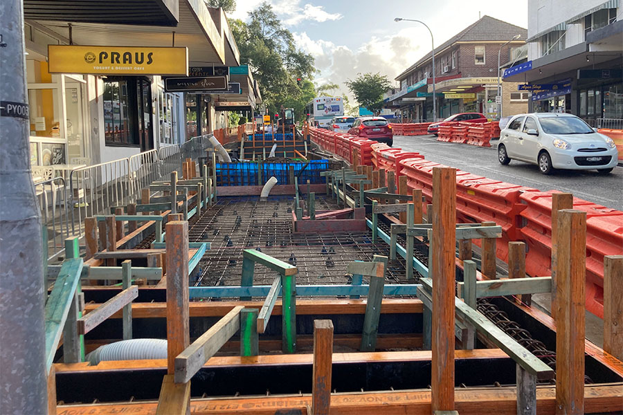 St Johns Avenue Precinct in Gordon transforms into a vibrant urban forest. Credit: Ku-ring-gai Council