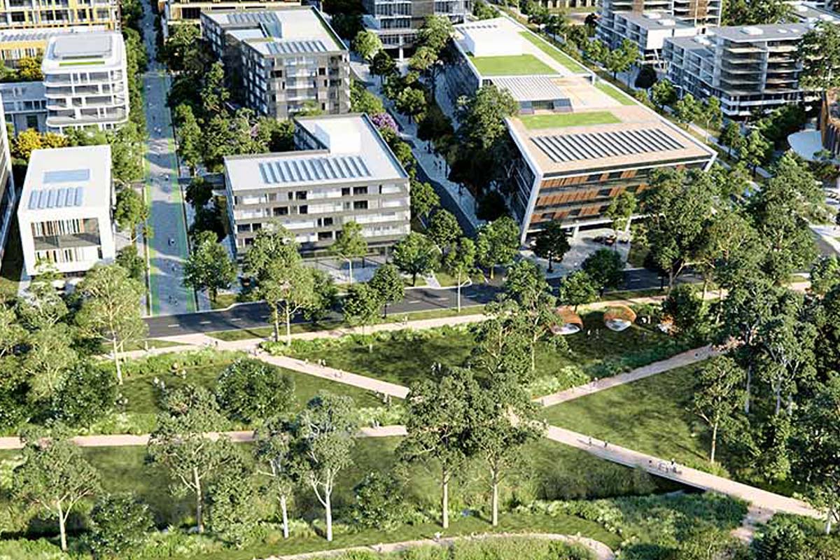 Artist's impression of Western Sydney Aerotropolis.