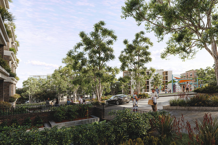 Artist impression of the proposed Cherrybrook Precinct Neighbourhood 4 park.