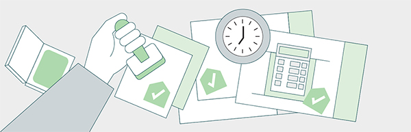 Illustration of a step in the streamlined development application for mid-rise patterns.