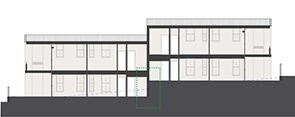 Feature of the Manor homes 01 design by Studio Johnston. Credit: Studio Johnston