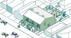 Illustration of Terraces 02 design by Sam Crawford. Credit: Felix Saw