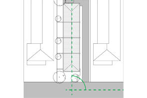 Feature of the Row homes 01 design by SAHA. Credit: SAHA