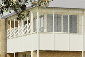 Feature of the Row homes 01 design by SAHA. Credit: SAHA