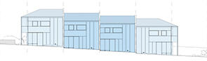 Feature of the Row homes 01 design by SAHA. Credit: SAHA