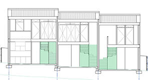 Feature of the Terraces 03 design by Officer Woods Architects. Credit: Officer Woods Architects