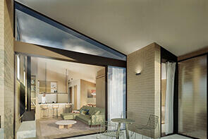 Feature of the Manor homes 01 design by Studio Johnston. Credit: Studio Johnston