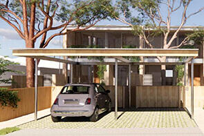 Feature of the Terraces 03 design by Officer Woods Architects. Credit: Officer Woods Architects