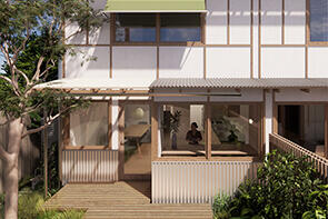Feature of the Terraces 04 design by Other Architects x NMBW. Credit: Other Architects x NMBW